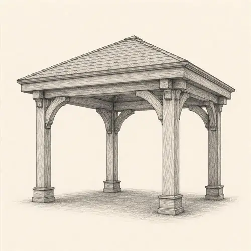 Freestanding pavilion sketch
