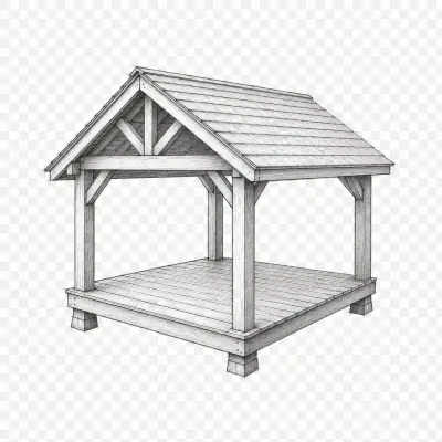 Covered deck sketch